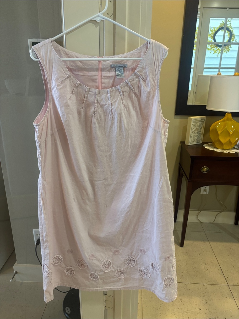 Soft Pink Sleeveless Nightdress Chemise - Lightweight Comfort